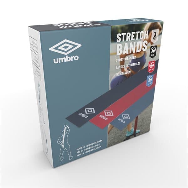 Stretchband 3-pack med olika motstånd och storlekar