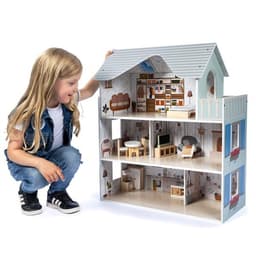 Milla & Måns Dukkehus Fargerik Design med Møbler