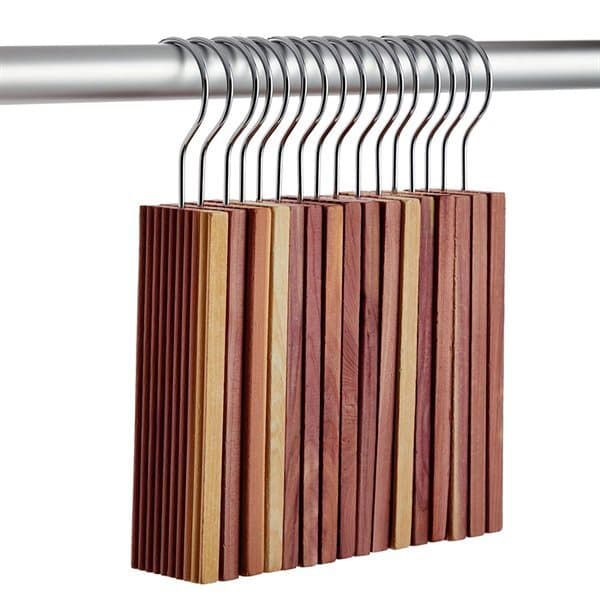 Klädhängare med cedarträ 10-pack