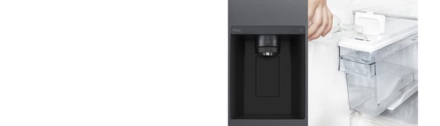 Vatten och isdispenser utan vattenanslutning