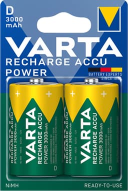 Varta Power D 3000Mah batteri (2 st)