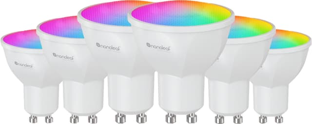 Nanoleaf Essentials Smart LED-lampa 5W±10% GU10 (6-pack) (flerfärgad)