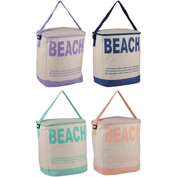 Strandkjølebag i slitesterk polyester
