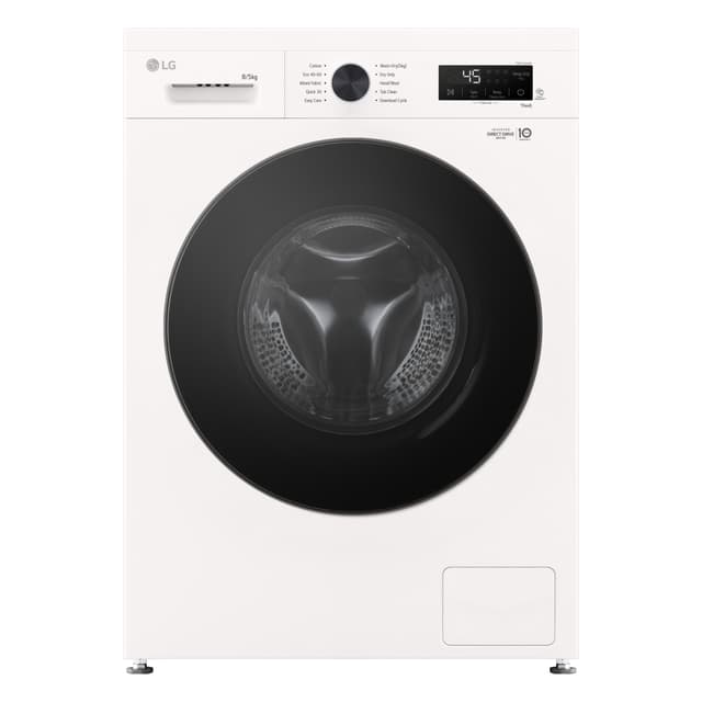 LG Kombineret vaskemaskine/tørretumbler W4X1085NWB billede 1