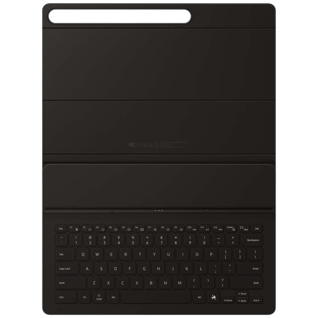 Samsung Galaxy Tab S10 FE+ Book tunt fodral med tangentbord (svart)
