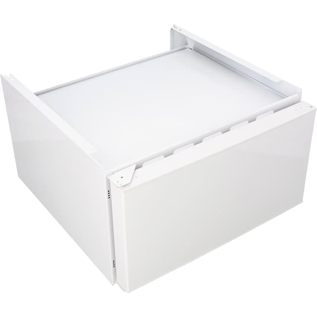 Cupboard 350mm high, White, flattish door