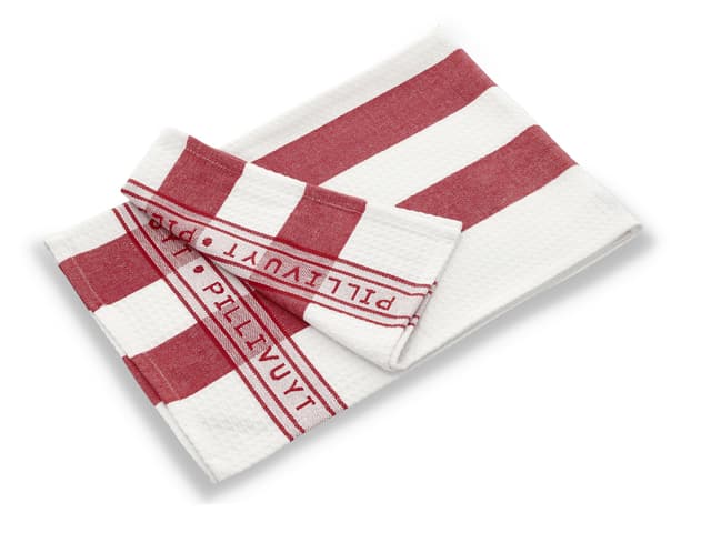 Pillivuyt Viskestykke Red/White
