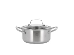 Pillivuyt Gourmet Gryde med glaslåg Steel