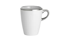 Pillivuyt Bistro Mug Dia 8 cm 27 cl White/Platinum