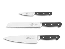 Sabatier Pluton Knife set 3 parts Steel/Black
