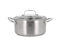 Pillivuyt Gourmet Gryde med glaslåg Steel