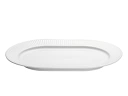 Pillivuyt Plissé Serveringsfad ovalt 36 x 25 cm Hvid