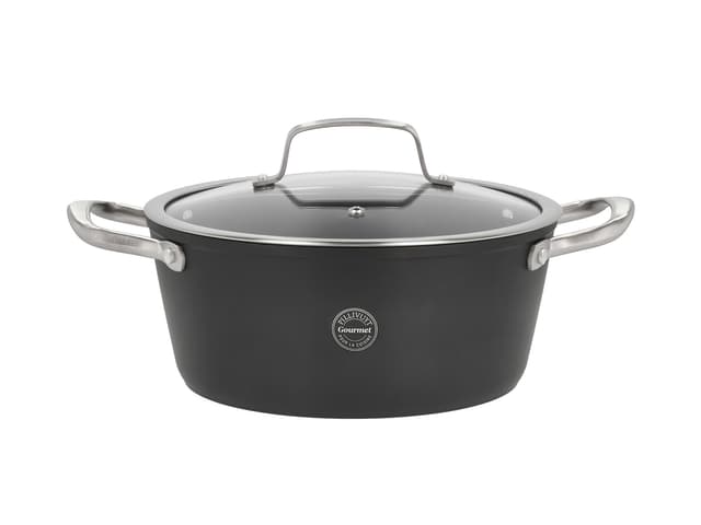 Pillivuyt Gourmet Gryde med glaslåg Black