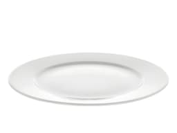 Pillivuyt Eventail Flat plate with rim Dia 28 cm White