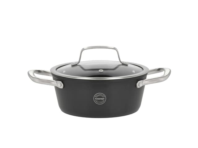 Pillivuyt Gourmet Gryde med glaslåg Black
