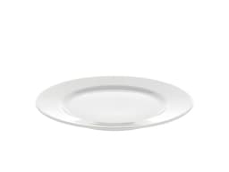 Pillivuyt Eventail Flat plate with rim Dia 22 cm White