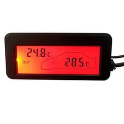 12V biltermometer innendørs/utendørs