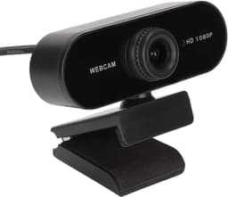 USB-verkkokamera Full HD 1080p, 30 fps, mikrofonilla, 360 astetta kääntyvä pohja ja 45 asteen kallistus, 2MP