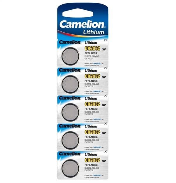 Camelion Lithium CR2032 – 3V knappcellsbatteri i 5-pack