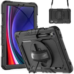 Hybrid cover med skulderrem Samsung Galaxy Tab S10 FE - Sort