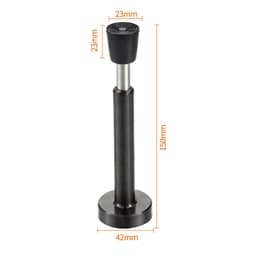 Hydrauliskt dörrstopp med eller utan borrning Black 15 cm