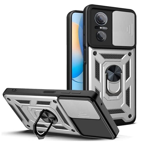 Matkapuhelimen kuori kameran linssisuojalla Huawei nova 9 SE - Hopea