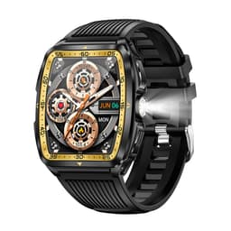 Smartwatch med puls-, blodtryks- og iltmåler Gul