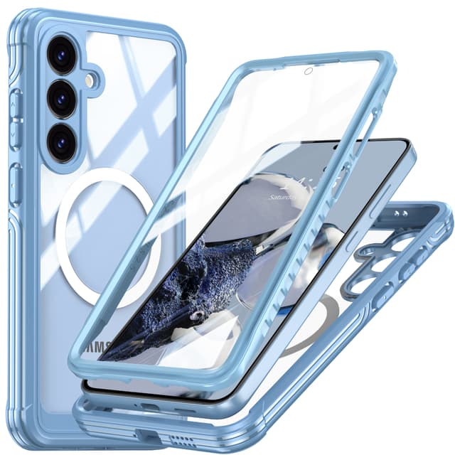 Samsung Galaxy S25 skyddsfodral - stöttåligt, dammtätt, falltåligt