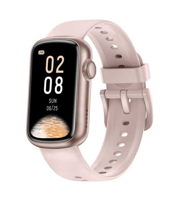 Smartwatch med EKG, pulsmåler, blodtryksmåler, søvnmåler, skridttæller Rose guld