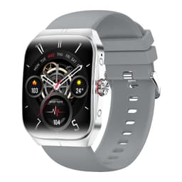 Smartwatch med pulsmåler, blodtryksmåler og blodoxygensmåling Sølv