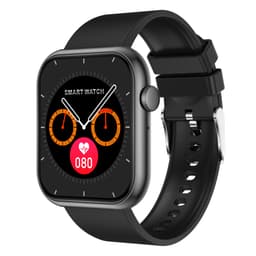 Smartwatch med puls-, blodtryks-, blodoxygensmåler og flere sportstilstande Sort