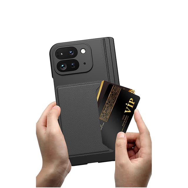 Snyggt fodral med stöd för Google Pixel 9 Pro Fold Svart