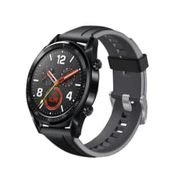 Sort og grå silikonerem 22 mm til Huawei Watch GT