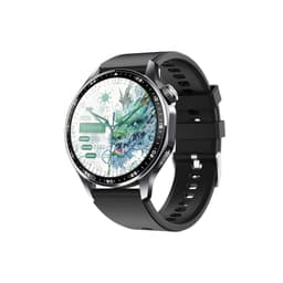 Smartwatch med EKG, pulsmåler, blodtryksmåler og skridttæller Sort silikone rem