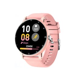 Smartklokke med puls- og blodtrykksmåler Rosa
