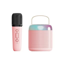 Y2-Single Mic Allt-i-ett Karaoke Bluetooth-högtalare Rosa