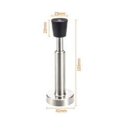 Hydraulisk dørstop Borefri/boremuligheder Sølv 12 cm
