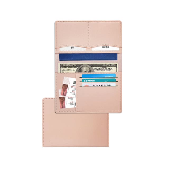 Snyggt & Praktiskt Passfodral i PU-Läder - Rosa Pink