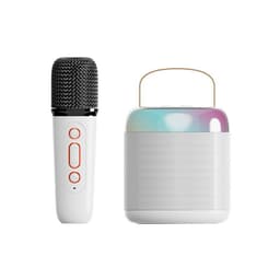 Y2-Single Mic Allt-i-ett Karaoke Bluetooth-högtalare Vit