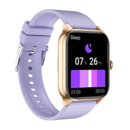 Smartwatch med puls, blodtryk, blodoxygenering og skridttæller Champagne