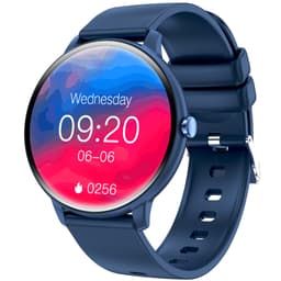 Smartwatch med EKG, pulsmåler, blodtryksmåler, søvntracker og skridttæller Blå