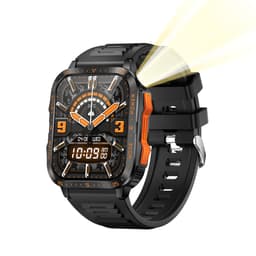 Smartwatch med pulsmåler, blodtryksmåler og blodoxygensmåling Orange