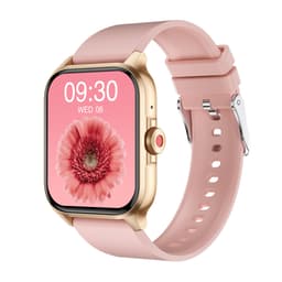 Smartwatch syke-, verenpaine-, veren happisaturaatio- ja askelmittarilla Samppanja