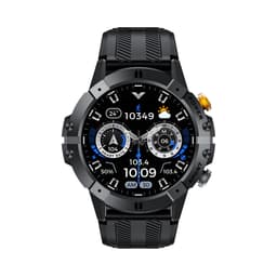 Smartwatch med puls-, blodtryks- og iltmåler Sort