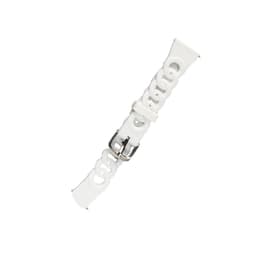 Silikonklockarmband - Kompatibelt med Samsung & Huawei Vit M