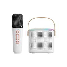 Hjemme Karaoke Bluetooth Høyttaler Mikrofon Y1 - Enkeltmikrofon Hvit