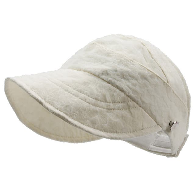 Tynd solhat / kasket til sommer Hvid