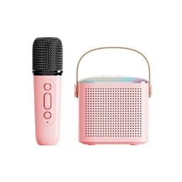 Home Karaoke Bluetooth -kaiutinmikrofoni Y1 - Yksi mikrofoni Vaaleanpunainen