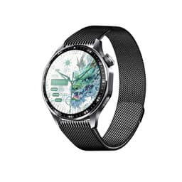 Smartwatch med EKG, pulsmåler, blodtryksmåler og skridttæller Sort Milanese rem