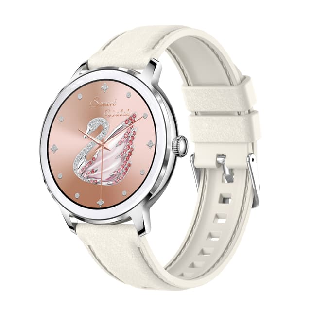 Smartwatch syke-, verenpaine- ja veren happisaturaatiomittarilla Hopea
